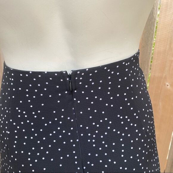 Zara Basic Polka Dot Midi Ruched Skirt Size S - Picture 6 of 12